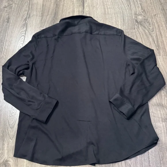 Express Black and Navy Patterned Casual Shirts long sleeve button down size XXL - Picture 4 of 9